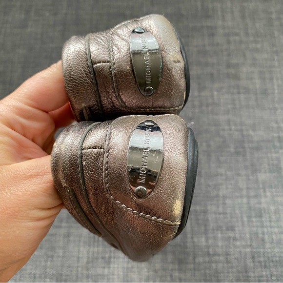 Michael Kors Sutton Metallic Moccasin Loafers Flats - Picture 7 of 10